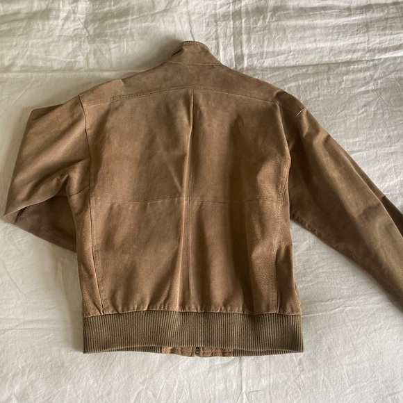 Vintage 90s Authentic Suede Jacket Mens Size 38 - Picture 3 of 10